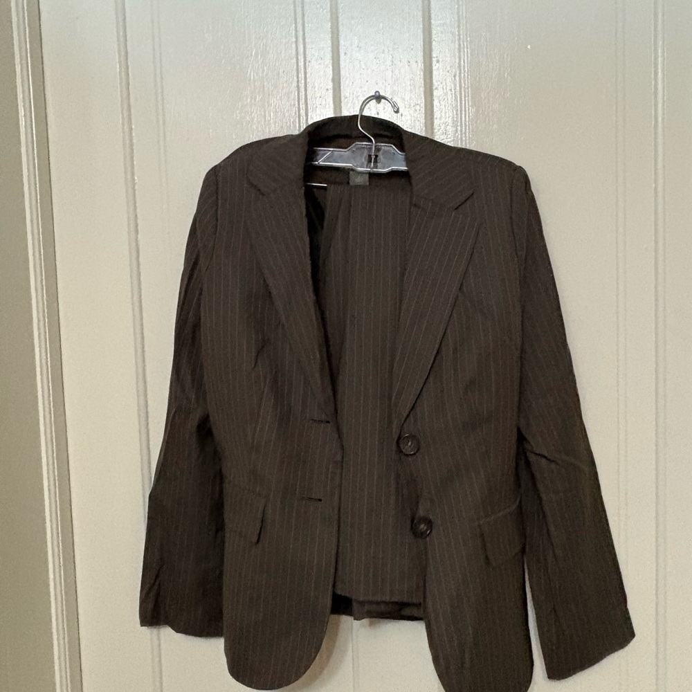 Ann Taylor Brown Jumpsuit with Modern Silhouette